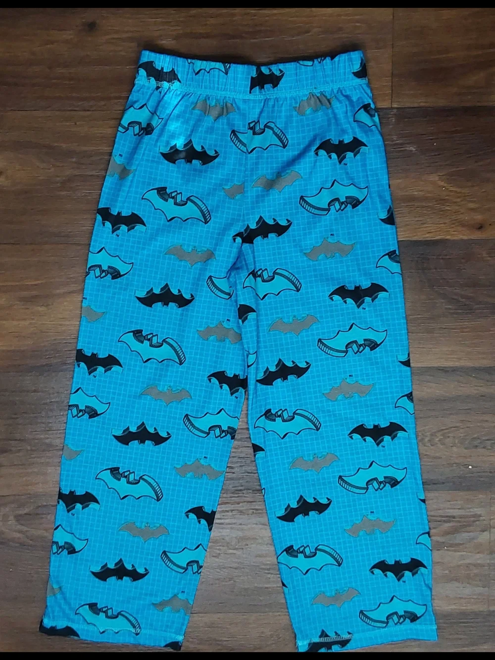 Batman Pajama 2 Piece Set Boys Size 8 Blue/Black/Grey New Without Tags